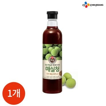  CJ 백설 매실청 1.025kg x 1개