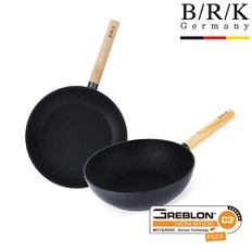 노르딕우드 후라이팬 2종세트(28cm+웍28cm)