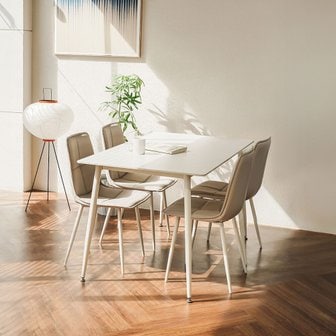  동서가구 해브 포세린 통세라믹 4인용 식탁세트 (의자4) DF927705