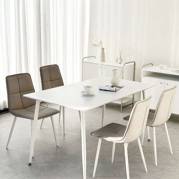 동서가구 해브 포세린 통세라믹 4인용 식탁세트 (의자4) DF927705