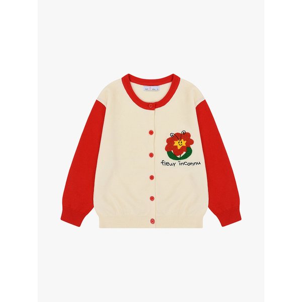 플레어 포인트 키즈 라운드 가디건