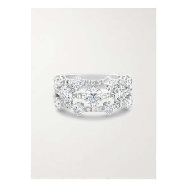 드비어스 아르페지오 18k 화이트 골드 다이아몬드 링 1647597338626113