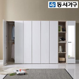  [동서가구] 키큰 3200 댐퍼경첩 이불장 거울 옷장 세트 DF921945