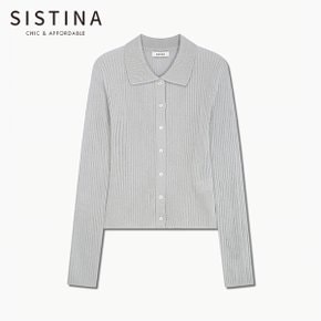 골지 카라 버튼 니트_ASKPOQ11060_LG