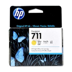 HP 정품잉크(No.711) CZ132A 노랑 (무료배송) T120 T130 T520 T530