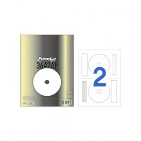 폼텍 라벨지 CD DVD라벨 컬러레이저용 CL-3642P 100매 47184
