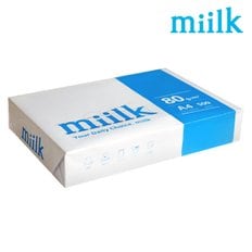 밀크 A4 복사용지(A4용지) 80g 500매 1권