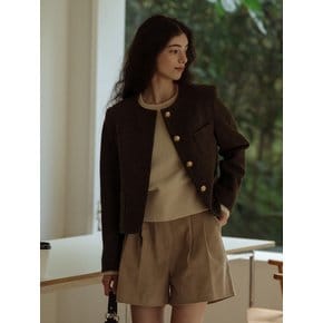 Stella wool jacket(Khaki brown)