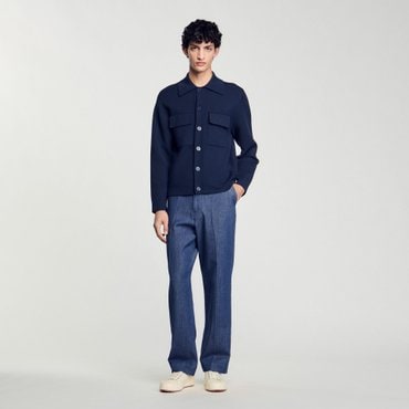 산드로옴므 [SANDRO HOMME] 빅 포켓 니트 자켓 SH25S3MRG0242