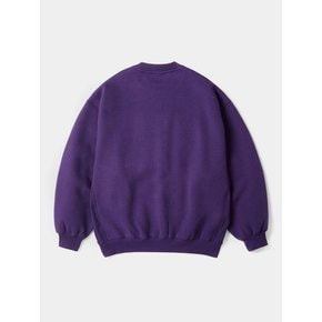 BIG BOUCLE H/FLEECE SWEATSHIRTS 빈티지퍼플