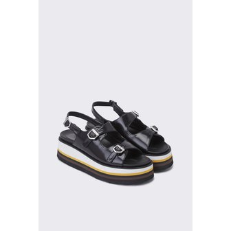 슈콤마보니 DG2AM24003BLK Buckle strap sandal(black)