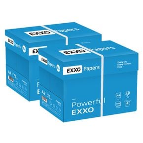 엑소(EXXO) A4 복사용지(A4용지) 75g 2BOX(4000매)[32264747]