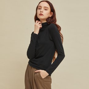 Wool HalfTurtleneck Black