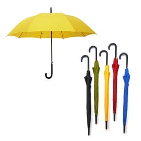 60컬러무지 곡자 손잡이 학생 단체 장우산