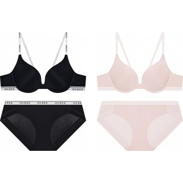 게스언더웨어 화이트로고 밴드 캐주얼 와이어브라/햄팬티세트GDWBR121SET