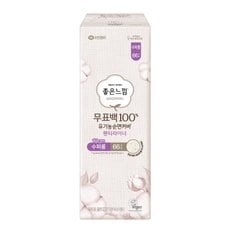 좋은느낌 유기농 순면커버 무표백 라이너 슈퍼롱 66P