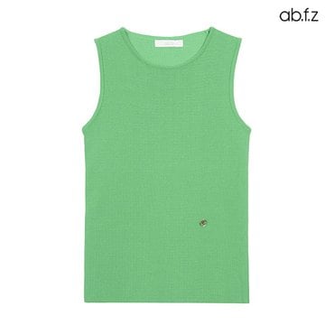 ab.f.z 금장 로고 장식 민소매 니트 (AFX2QW35A)