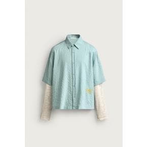 ZARA 자라 소매가 겹쳐진 루즈핏 셔츠 6085 303 512