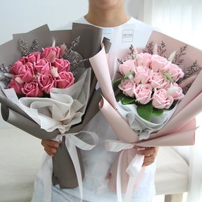 비누꽃다발 10송이 비누장미 로즈데이 성년의날 졸업식 꽃다발