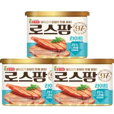 (롯데햄) 로스팜97 라이트 340g(3캔) 압도적인 돼지고기함량