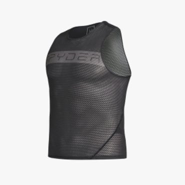 스파이더 [스파이더 본사] 남성 사이클 프로웹 레터링 슬리브리스 베이스레이어 SPHPCNSL501MBLK