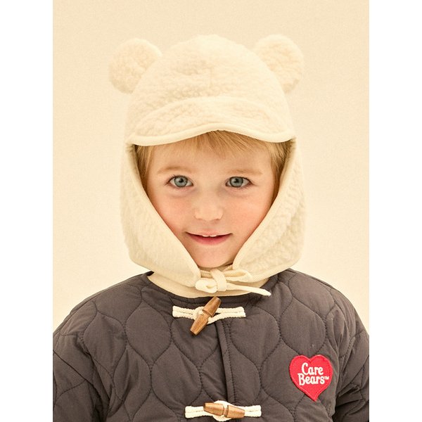 즈 곰돌이 플리스 귀달이 모자