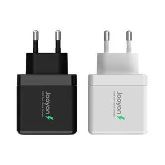  주연테크 캐리밥 65W 듀얼 노트북 스마트폰 고속충전기 퀄컴 퀵차지 QC3.0 PD3.0 PPS PA65 USB-C 케이블 포함