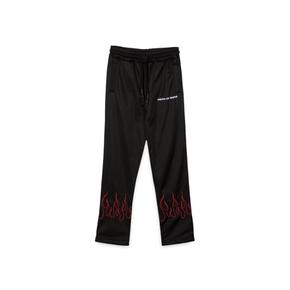 [해외배송] 21 F/W 블랙 팬츠 WITH 레드 엠브로이드 플레임 (KIDS 상품) B0041485690