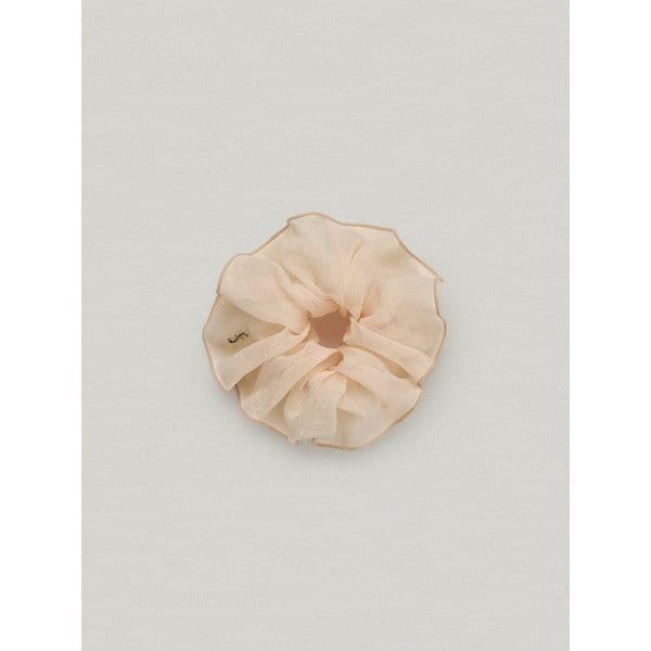 BLOOM FRILL HAIR SCRUNCHIE [CORAL]