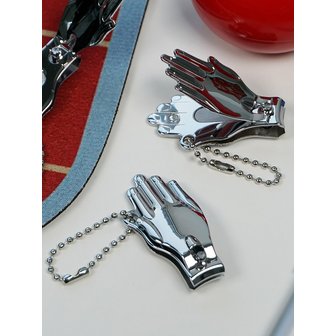 BRISKSTYLE 손모양 디자인 키링 손톱깎이 휴대용 내장형 손톱관리