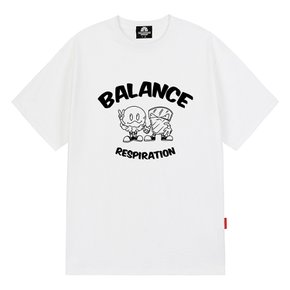 TWIN BALANCE 티셔츠 - 화이트