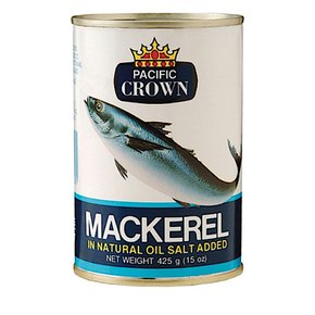 퍼시픽크라운 고등어 통조림 Pacific Crown Mackerel In Olive Oil Fish 425g 2개