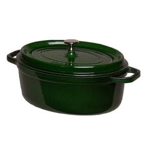 [스토브] staub 피코 코콧 타원형 29cm 바질 그린 (마조리카 그린) 냄비 IH 대응 []