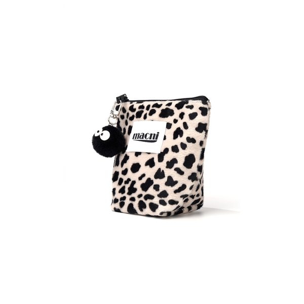 LEOPARD STANDY POUCH_BEIGE