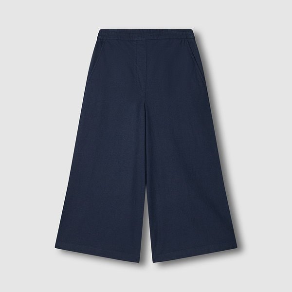 여 리넨 블렌디드 큐롯 팬츠 J126201063056