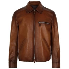 25FW 카카오인텐소 원 주르 파티나 블루종 레더 자켓 R29LBL146002 S64