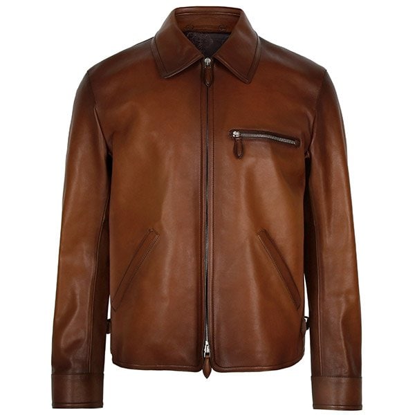 [부산점] 25FW 카카오인텐소 원 주르 파티나 블루종 레더 자켓 R29LBL146002 S64