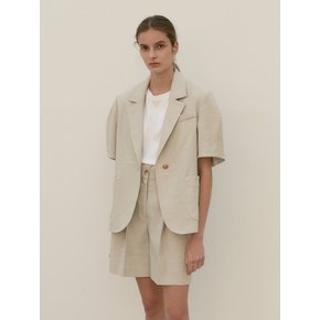 TOR LINEN COLLAR BLAZER_2 COLOR