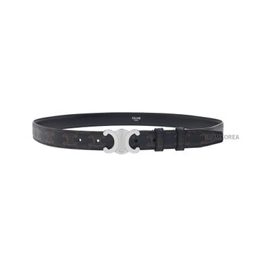 셀린느 SS25 남성 트리옹프 캔버스 벨트 45AKA2ACO 38SI