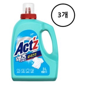 피죤 액츠 퍼펙트 실내건조 곰팡이 3L 3개 일반 통돌이