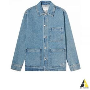 메종키츠네 24 DENIM WORKWEAR JACKET (MM00415WW5023-P413) (데님 워크웨어 자