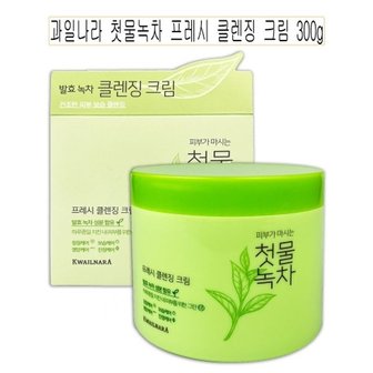  과일나라 첫물녹차 프레시 클렌징 크림 300g -O_WA95365