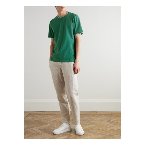 미스터 피 클럽하우스 코튼 저지 티셔츠 그린 1647597359932134