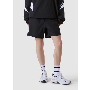 엄브로 남녀공용 더블컷 4부 반바지 UQ223SHP53BLK