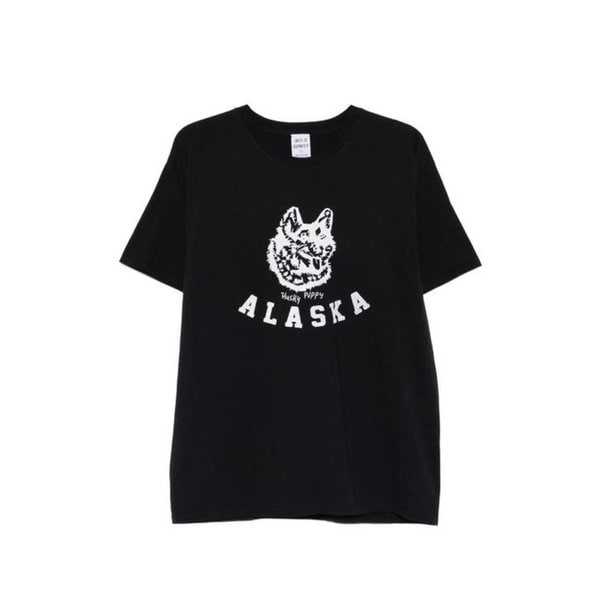 26SS 와일드 동키 반팔 티셔츠 ALASKA TSHIRT BLACK DOM