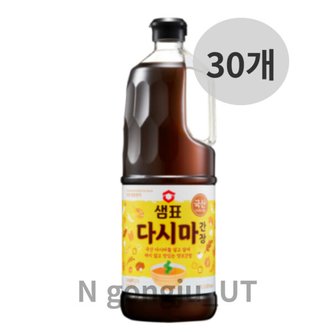  샘표 조림 찜 볶음 한식 요리 다시마 간장 1.7L 30개