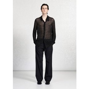 가브리엘라콜가먼츠 26SS No.197 Linen Jersey Shirt, Black