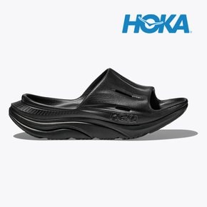 호카 오라 리커버리 슬라이드 3 블랙 남녀공용 슬리퍼 여름신발