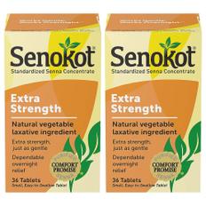 2개 세트 Senokot Extra Strength Natural Laxative 36 정