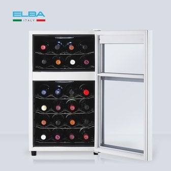 ELBA 엘바 와인셀러 24병 / 65L EW65W24 퓨어화이트+전동오프너 세트